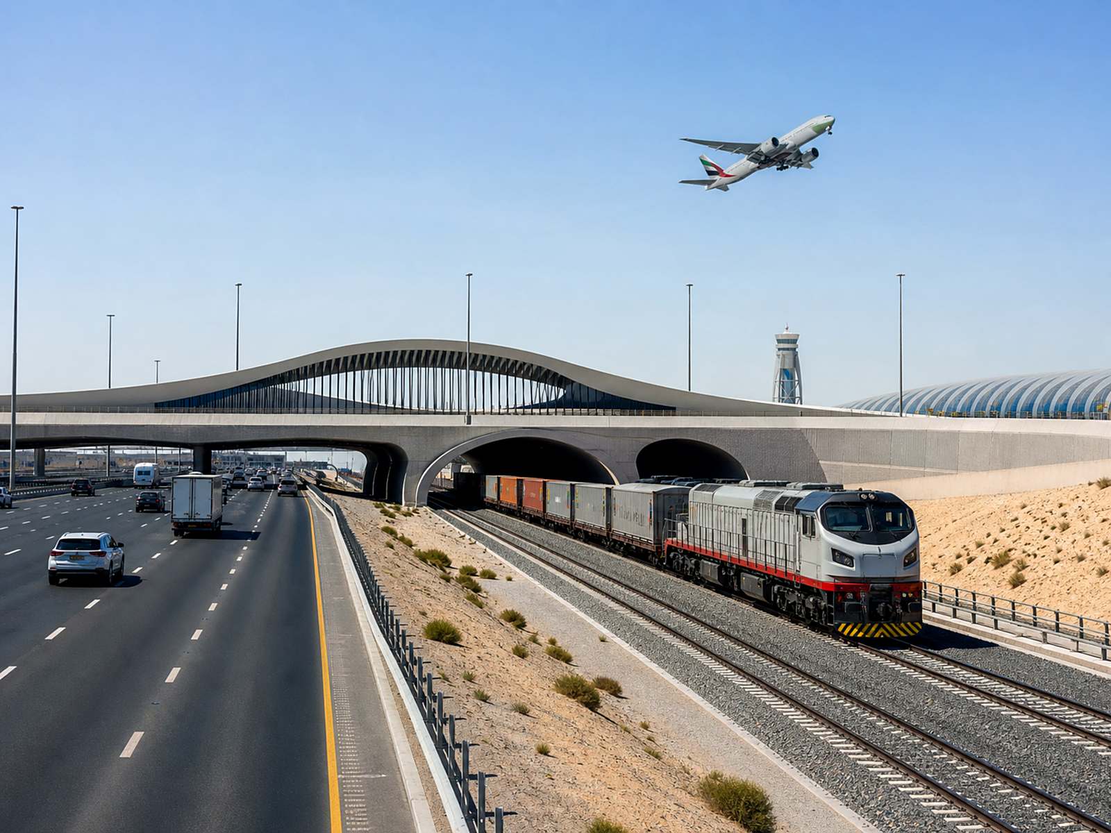 Al Maktoum International Airport and Dubai South logistics hub